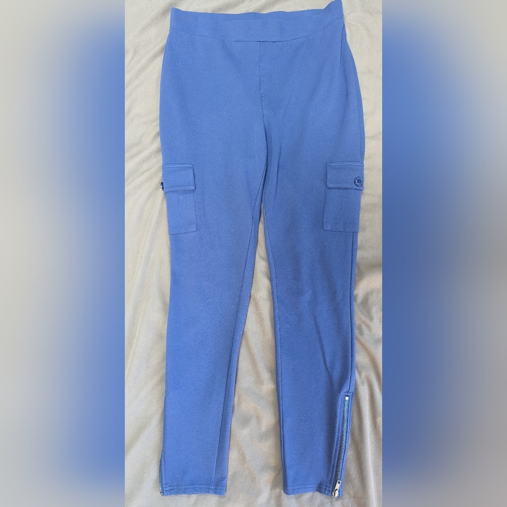 Lisa Rinna purple dressy leggings small